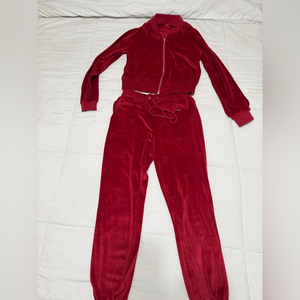 Guess Red Tracksuit Set